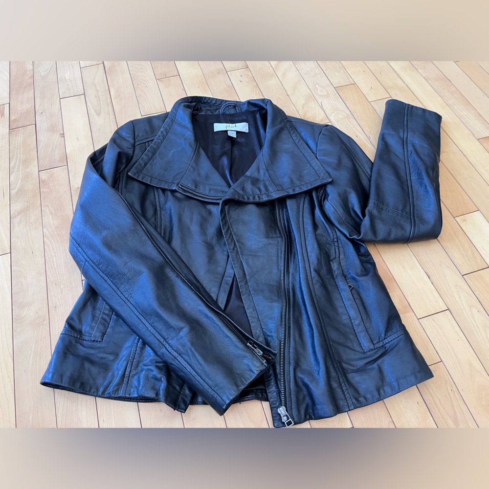 Black leather Blink Jacket